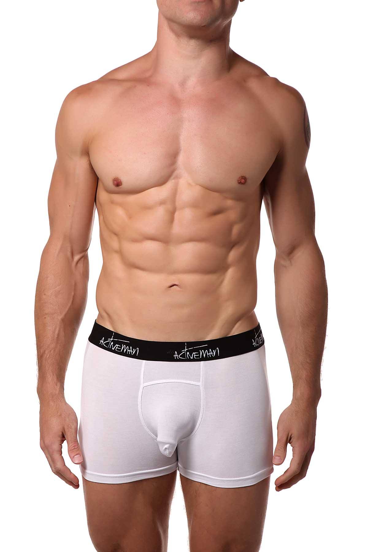 Activeman Sheer White Modal Boxer Brief