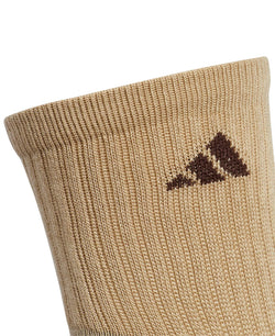 Adidas 2-pk. Climalitemid-crew Socks Khaki - Chocolate Marl/ Chocolate/ Black/ Onix thumbnail 3
