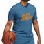 Adidas 3 Stripes Logo Graphic Basketball T-shirt Orbit Indigo