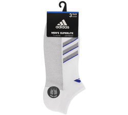 Adidas 3-pk. No-show Socks White/ Light Onix/ Hi - Res Blue thumbnail 2