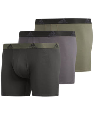 Adidas 3-pk. Stretch Performance Boxer Briefs Green