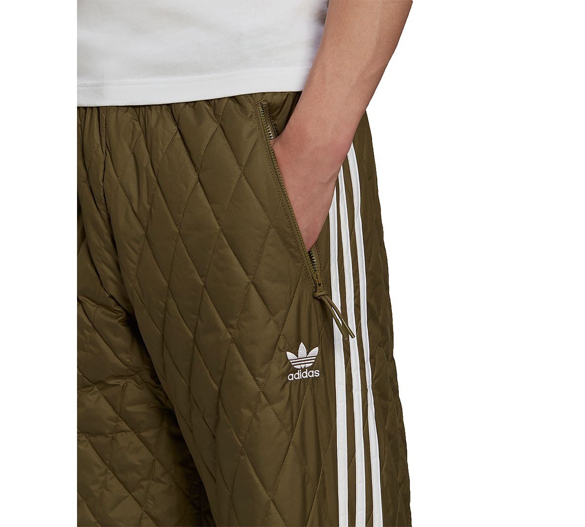 Adidas Adicolor Classics Sst Quilted Track Pants Focus Olive