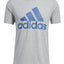 Adidas Badge Of Sport Logo T-shirt Medium Grey Heather/Blue