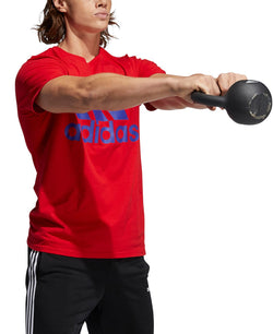 Adidas Badge Of Sport Logo T-shirt Scarlet/Semi Night Flash thumbnail 3