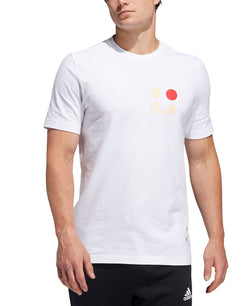 Adidas Badge Of Sports Tokyo Lc Kanji Logo Graphic T-shirt White/Red thumbnail 1
