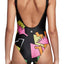 Adidas Black/Pink Collective Memories Printed Bodysuit