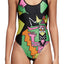 Adidas Black/Pink Collective Memories Printed Bodysuit