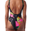 Adidas Black/Pink Collective Memories Printed Bodysuit