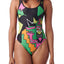 Adidas Black/Pink Collective Memories Printed Bodysuit