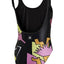 Adidas Black/Pink Collective Memories Printed Bodysuit