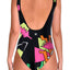Adidas Black/Pink Collective Memories Printed Bodysuit