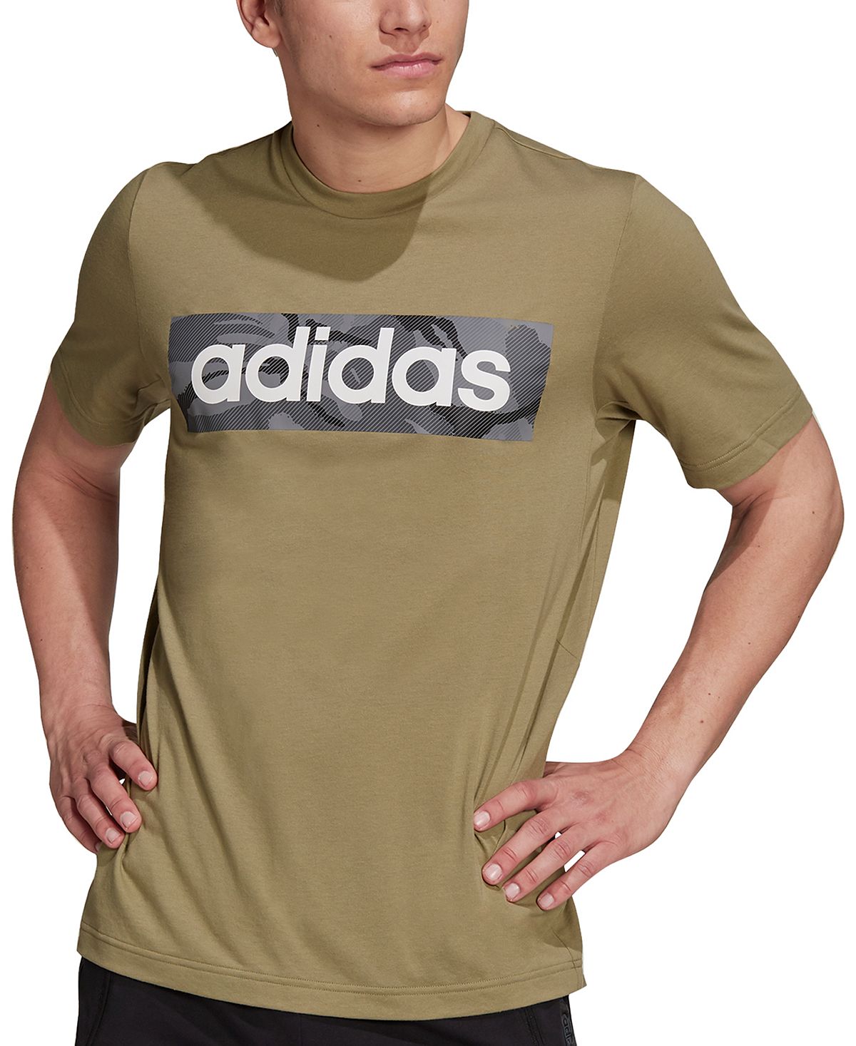 Adidas Camo Logo T-shirt Orbit Green/ Black