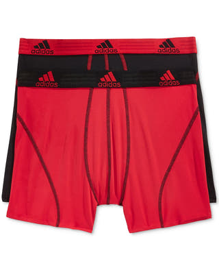 Adidas Climalite 2 Pack Boxer Brief Red / Black