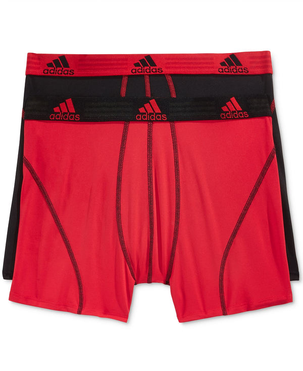 Adidas Climalite 2 Pack Boxer Brief Red / Black