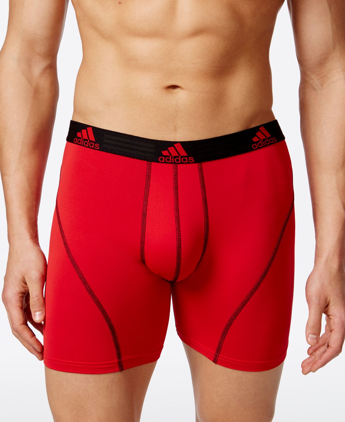 Adidas Climalite 2 Pack Boxer Brief Red / Black