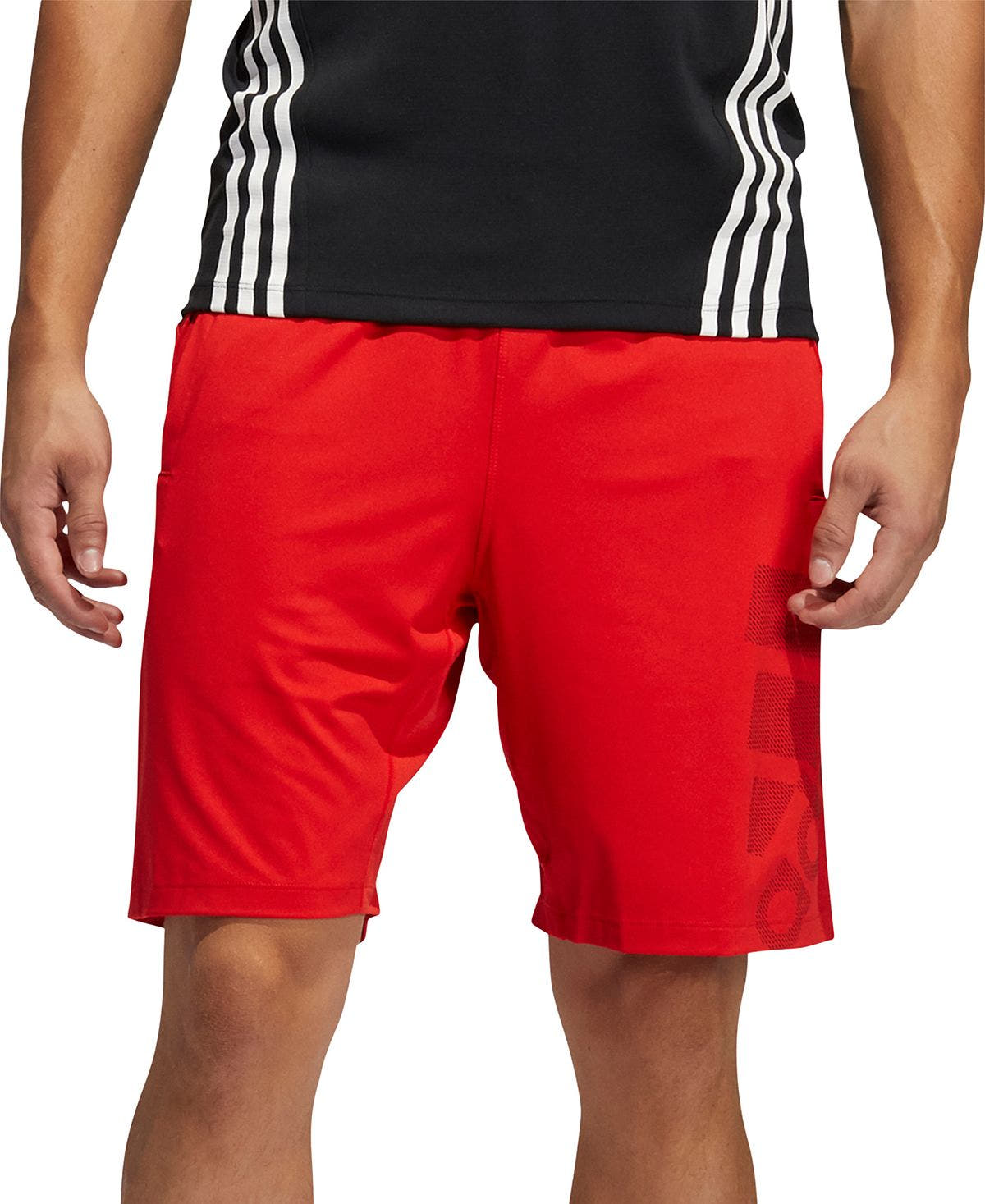 Adidas Climalite9" Logo Shorts Vivid Red