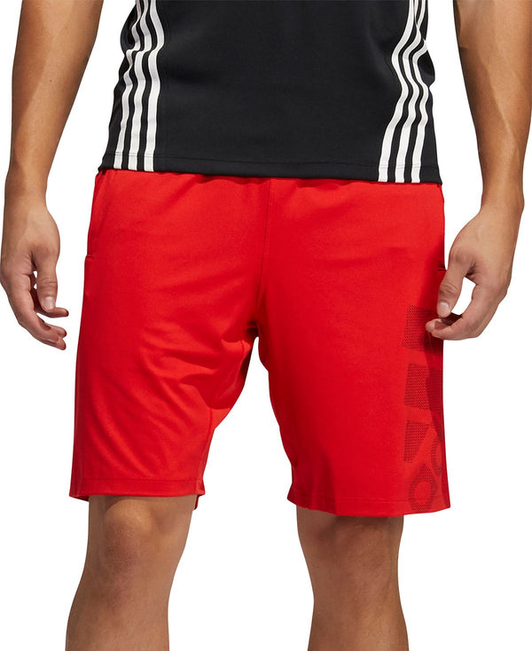 Adidas Climalite9" Logo Shorts Vivid Red