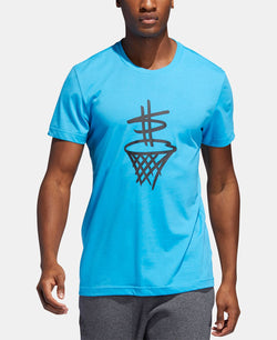 Adidas Climalitegraphic T-shirt Cyan thumbnail 1