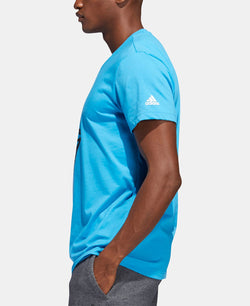 Adidas Climalitegraphic T-shirt Cyan thumbnail 2