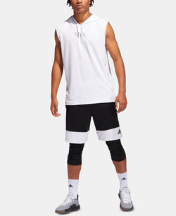 Adidas Climalitesleeveless Hoodie White thumbnail 3
