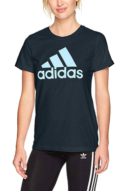 Adidas Collegiate-Navy/Ash-Blue Classic Logo T-Shirt thumbnail 1