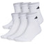 Adidas Cushioned Quarter Extended Socks 6-pack White