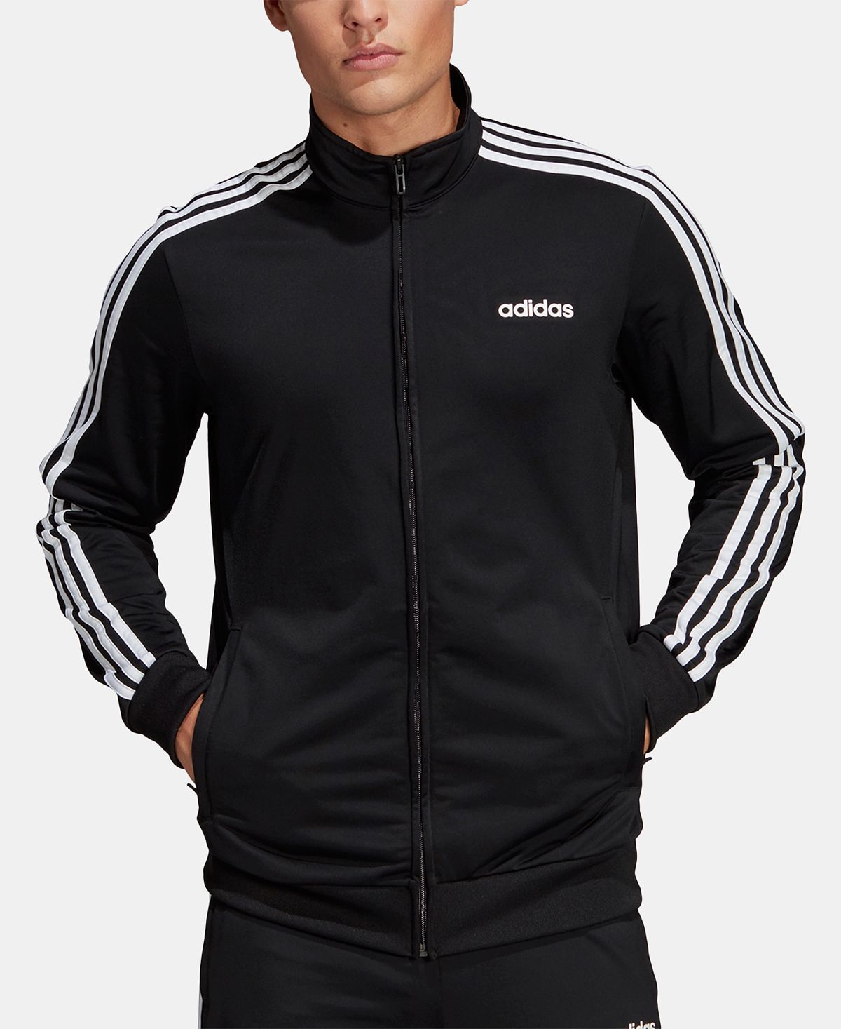 Adidas Essentials 3-stripes Tricot Track Jacket Black/White