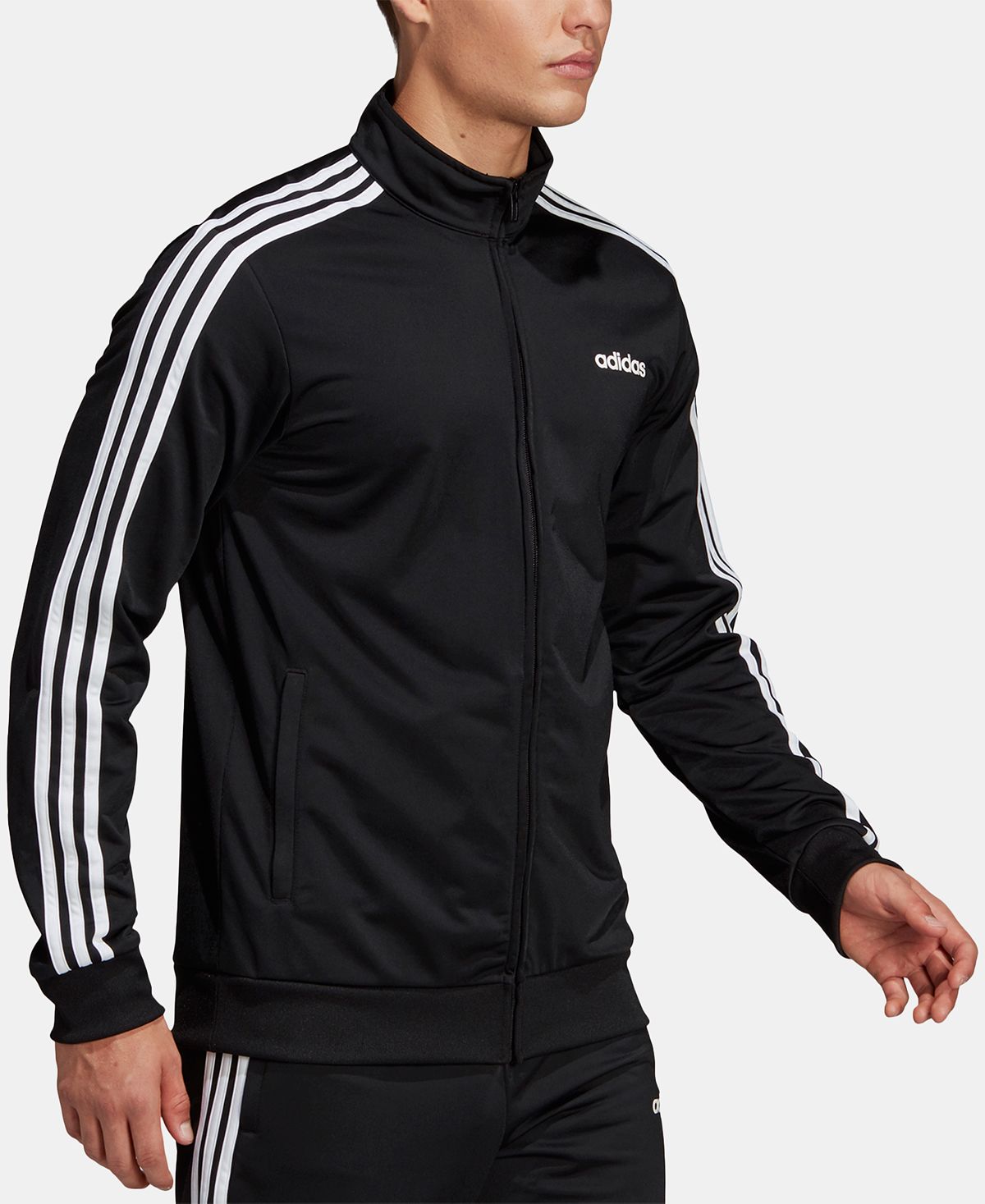 Adidas Essentials 3-stripes Tricot Track Jacket Black/White