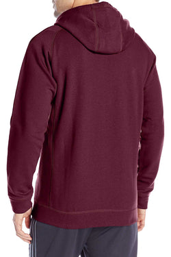 Adidas Maroon/Dark Solid Grey Essentials Fleece Full Zip Hoodie thumbnail 4