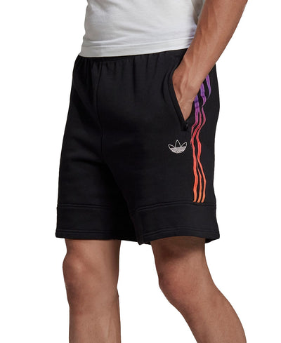 Adidas Ombr Stripe Foundation Sweat Shorts Black/Multi