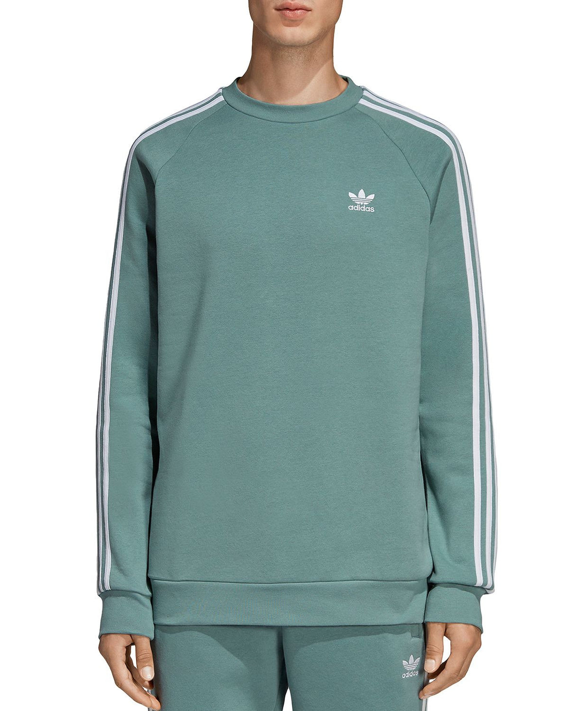 Adidas Originals 3-stripes Sweatshirt Light/pastel Blue