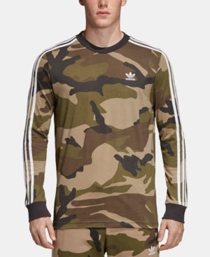 Adidas Originals Camo Long-Sleeve T-Shirt Multi
