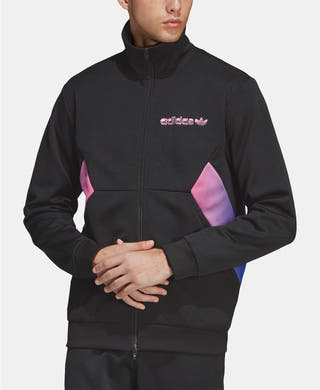 Adidas Originals Colorblocked Track Jacket Black/pink