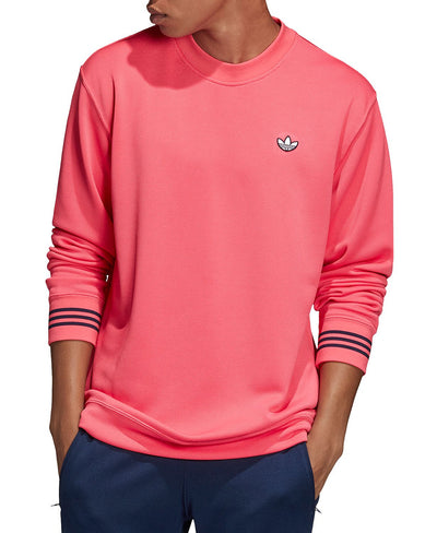Adidas Originals Crewneck Piqué Sweatshirt Bright Pink