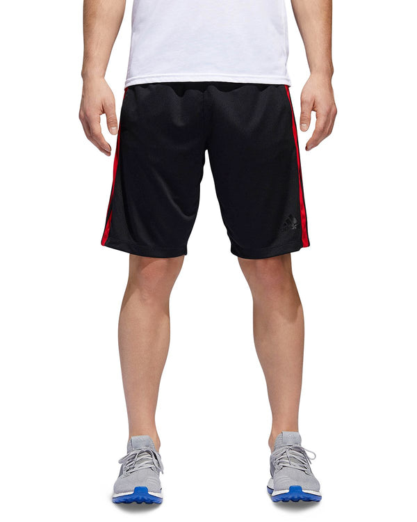Adidas Originals D2m Three Stripe Shorts Black/Red
