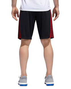 Adidas Originals D2m Three Stripe Shorts Black/Red thumbnail 2