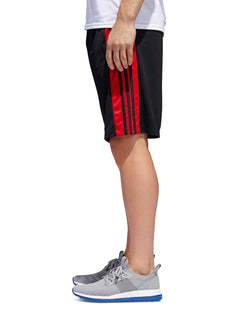 Adidas Originals D2m Three Stripe Shorts Black/Red thumbnail 3