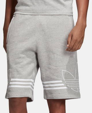 Adidas Originals Outline Logo Shorts Gray