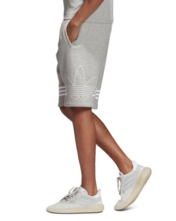 Adidas Originals Outline Logo Shorts Gray thumbnail 3