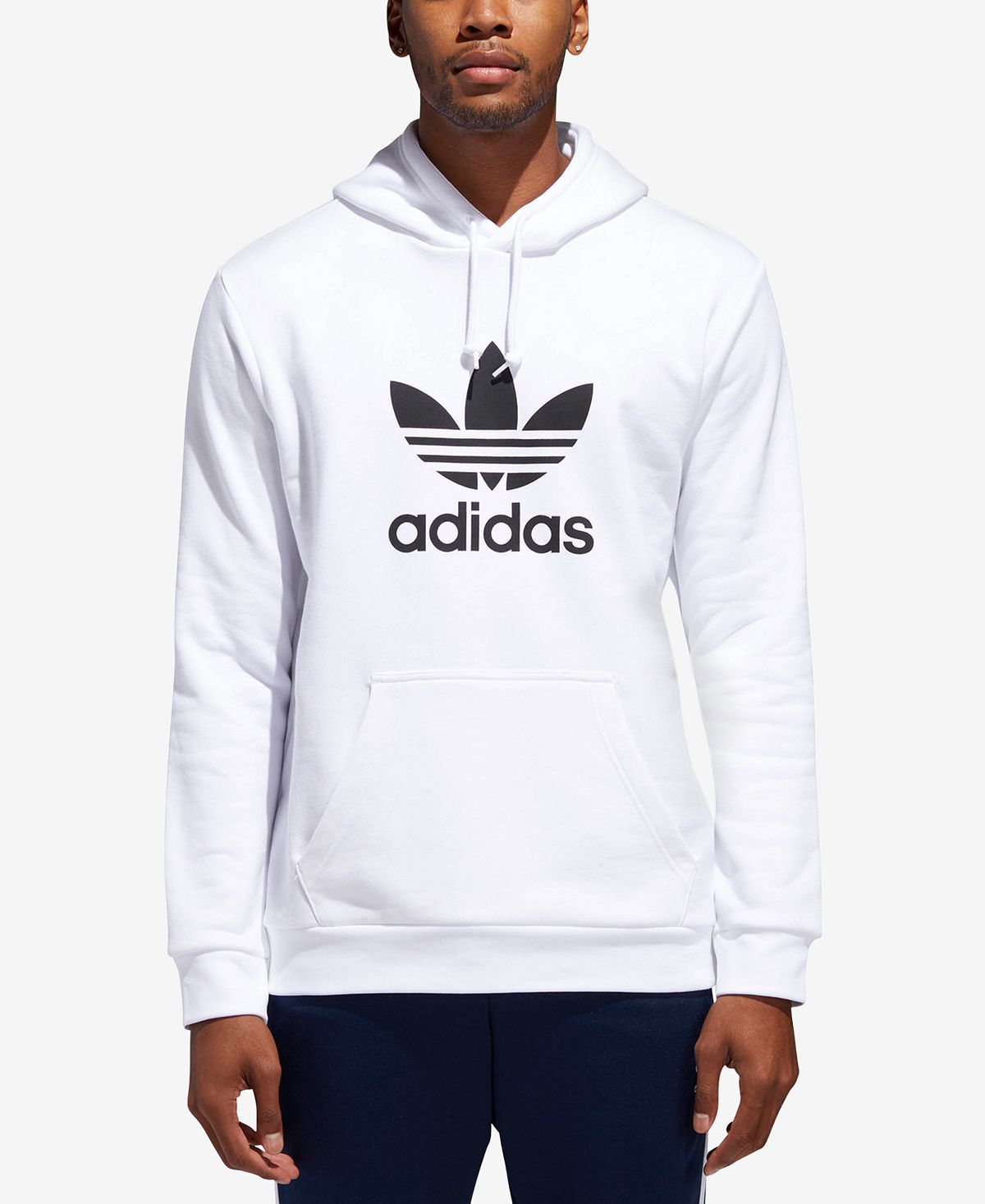 Adidas Originals Trefoil French Terry Hoodie White