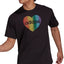 Adidas Pride Rainbow Heart T-shirt Black/Multi