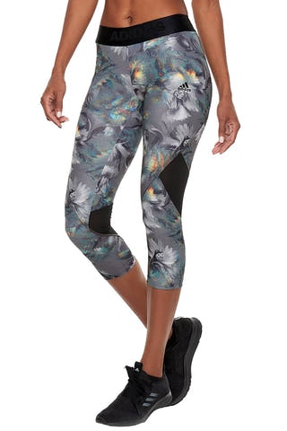 Adidas Spring-Tiger AlphaSkin Sport Mid-Rise Capri Legging