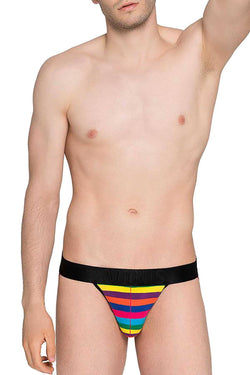 Adonis Pride Rainbow Stripes Jock thumbnail 3