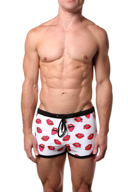 Adonis Red Lick-It Swim Trunk thumbnail 1