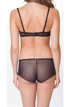 Affinitas Black Coco Embroidered Hipster Panty thumbnail 3