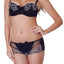 Affinitas Black Coco Embroidered Hipster Panty