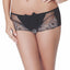 Affinitas Black Coco Embroidered Hipster Panty