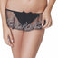 Affinitas Black Coco Embroidered Thong