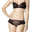 Affinitas Georgina Black & Violet Thong