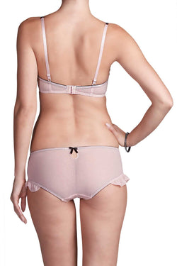 Affinitas Georgina Nude & Black Embroidered Boyshort Panty thumbnail 4